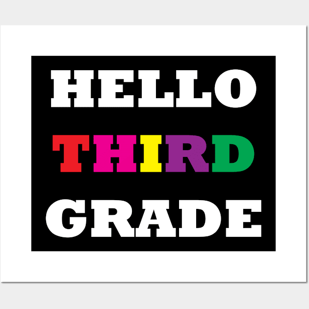 third grade t shirt Wall Art by Dizzyland